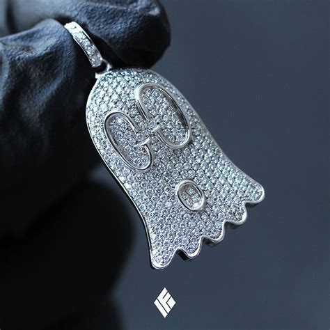 gucci mens gold pendants|Gucci ghost pendant necklace.